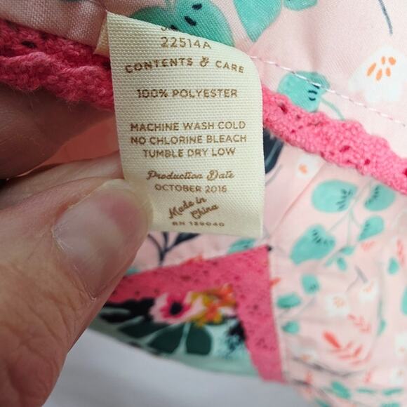 Matilda Jane Floral & Citrus  Double Sided Kids blanket/ Throw  38"x38" - Picture 12 of 13